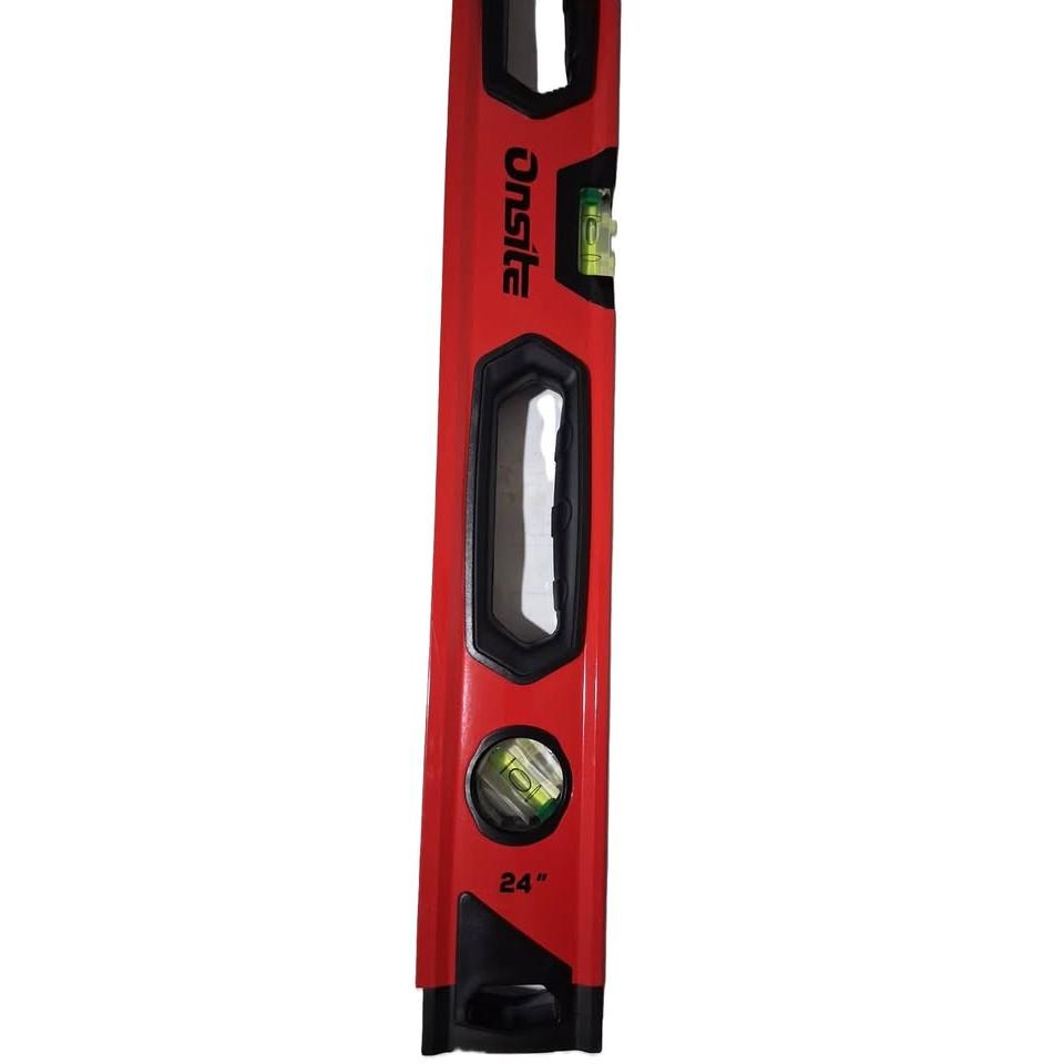 Onsite 24" Magnetic Box Level – 600mm Aluminum, 3 Vials (RDS710037)