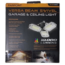 Luz de Techo y Garaje Giratoria 10,000 Lúmenes – Versa Beam Swivel | Farpoint