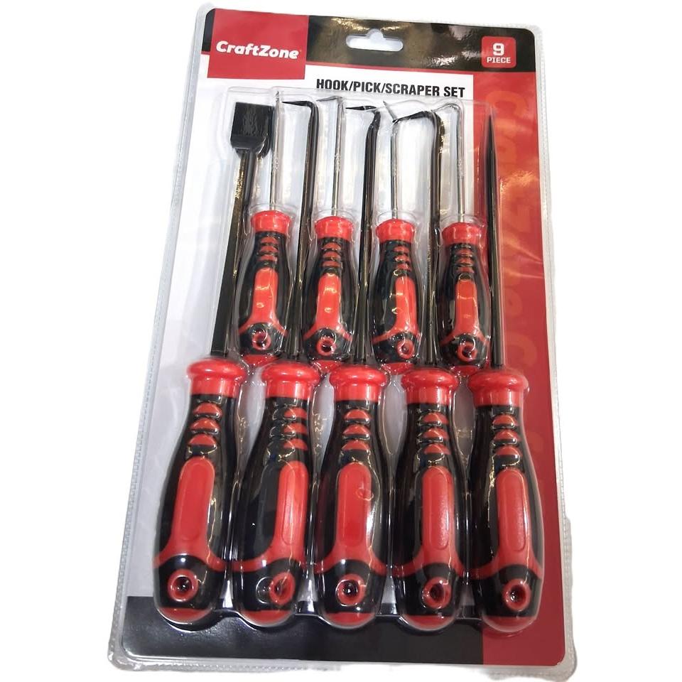 CraftZone Hook, Pick & Scraper Set – 9 Pieces