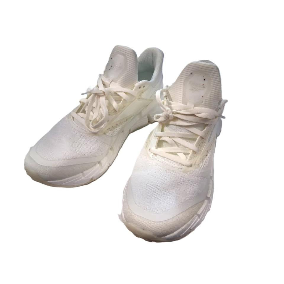 Reebok Zig Kinetica 3 – Tenis Deportivo Triple Blanco/Crema – Talla US 10