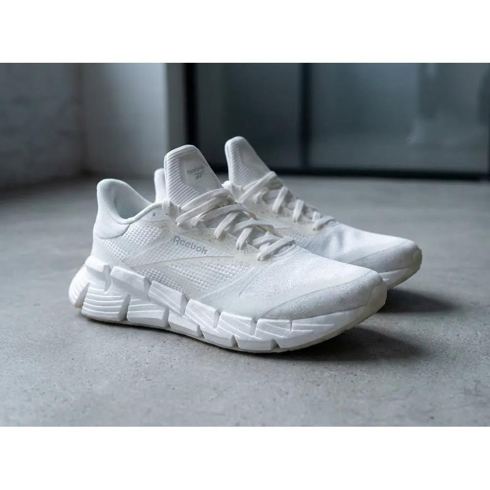 Reebok Zig Kinetica 3 – Tenis Deportivo Triple Blanco/Crema – Talla US 10