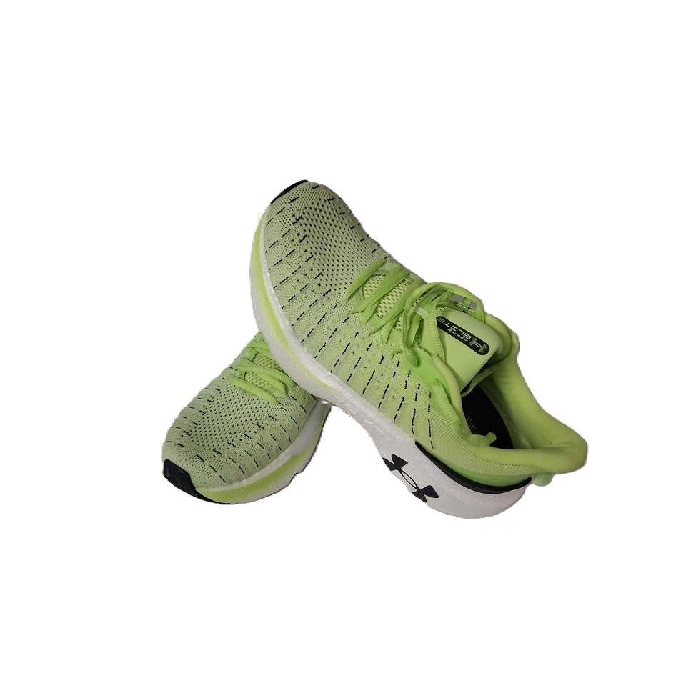Under Armour Infinite Elite HOVR+ – Tenis Running Verde Neón/Blanco/Negro Talla 9