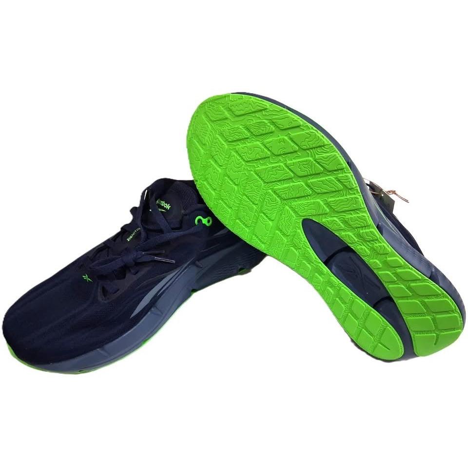 Reebok Zignition Running Course – Tenis Running Hombre Azul Marino/Verde Neón – Talla US 11