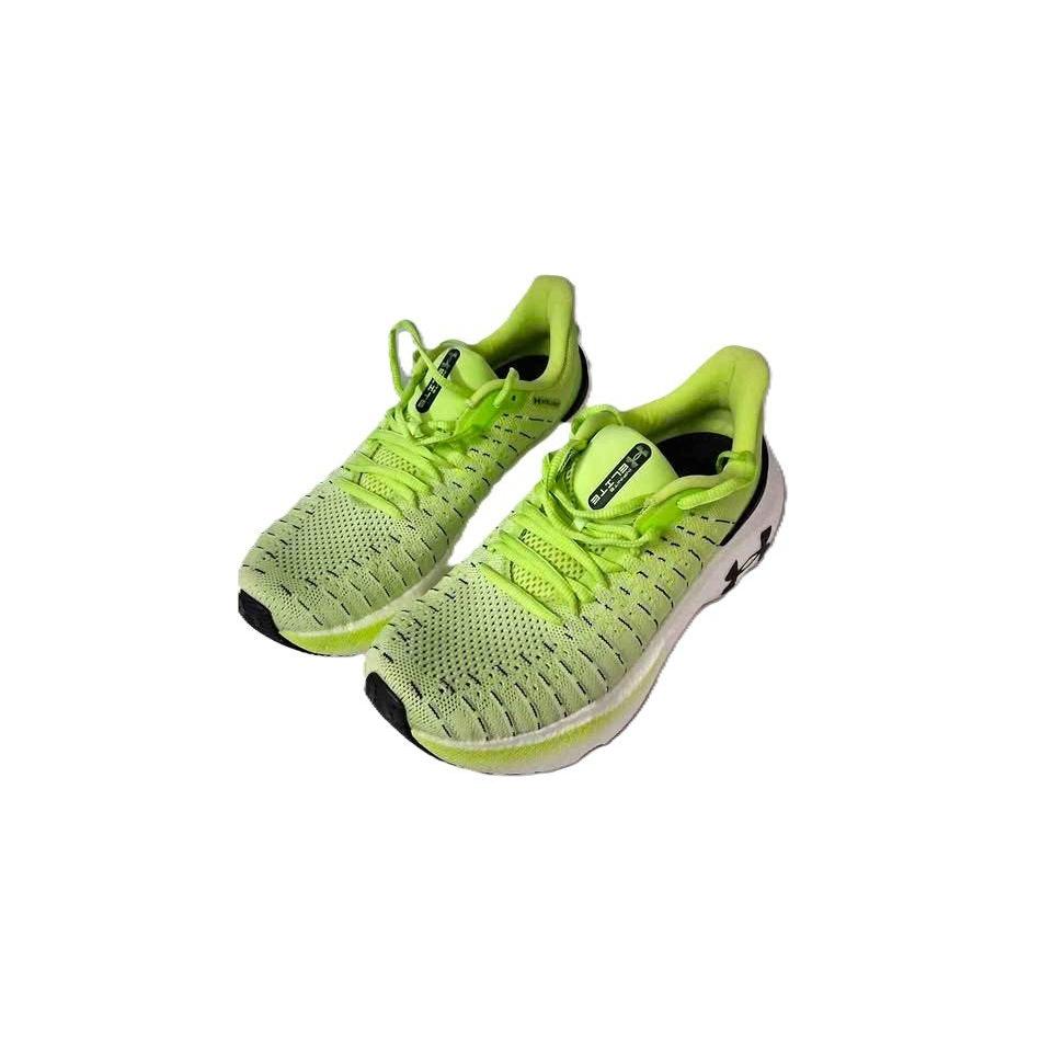 Under Armour Infinite Elite HOVR+ – Tenis Running Verde Neón/Blanco/Negro Talla 9