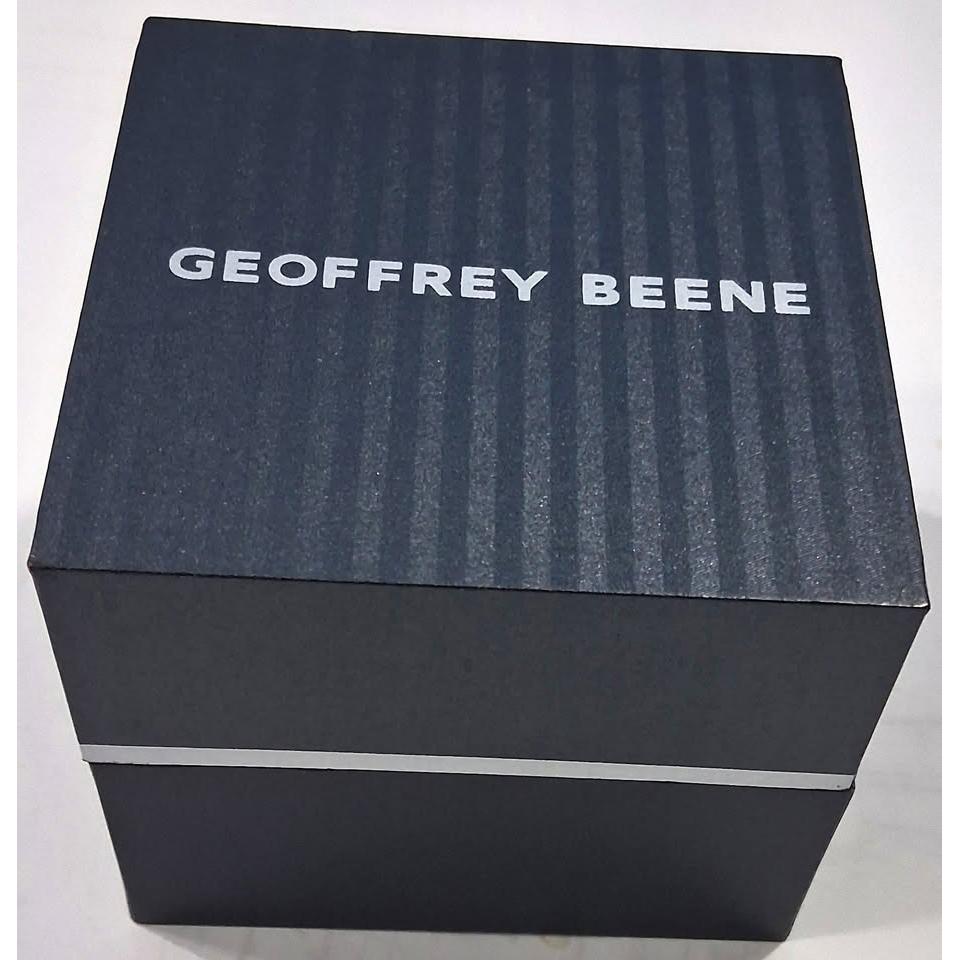 Geoffrey Beene Men's Watch – Genuine Black Diamond, Octagonal Dial, Bracelet