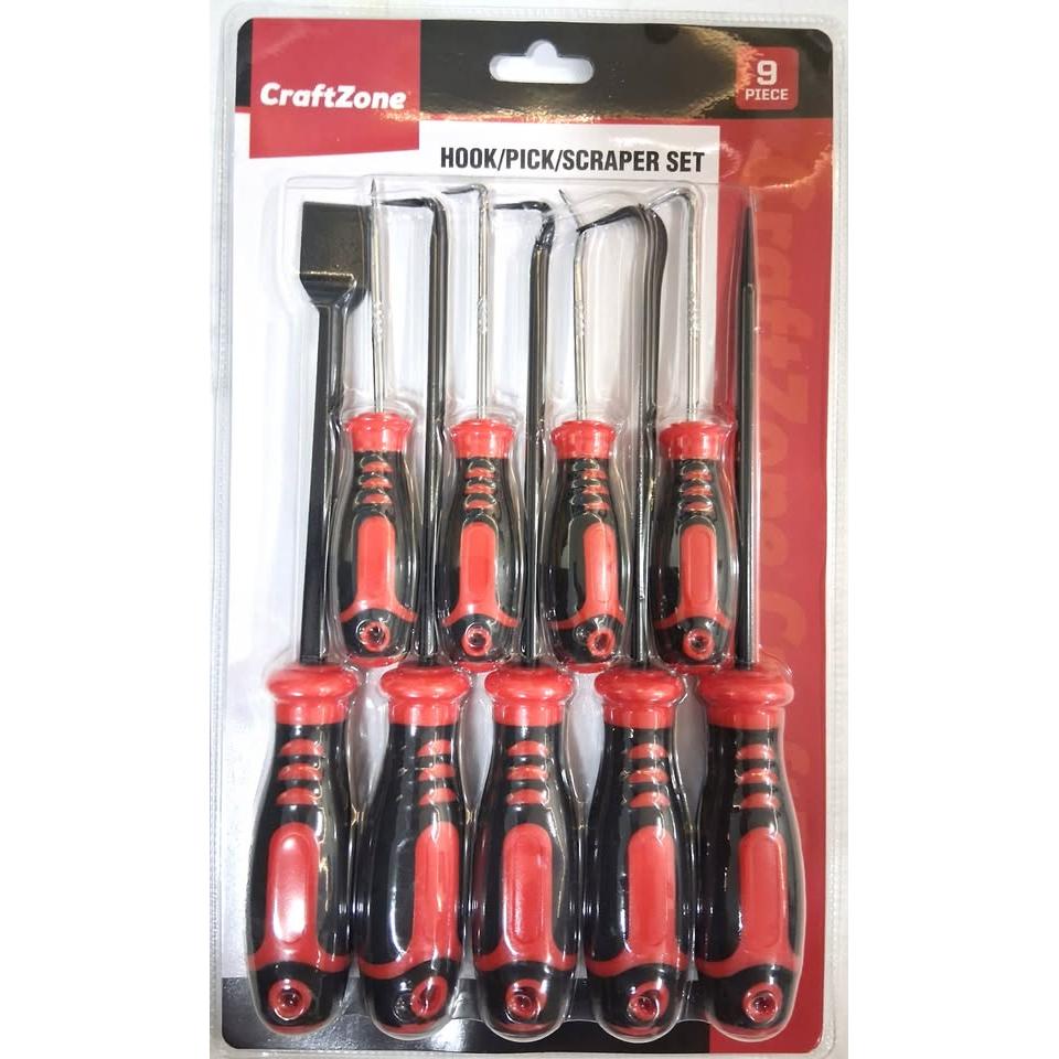 CraftZone Hook, Pick & Scraper Set – 9 Pieces