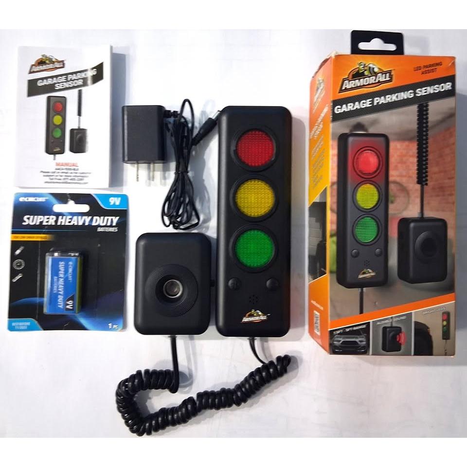 Armor All Garage Parking Sensor – LED Parking Assist with Audible Signal (AAC4-1000-BLK)