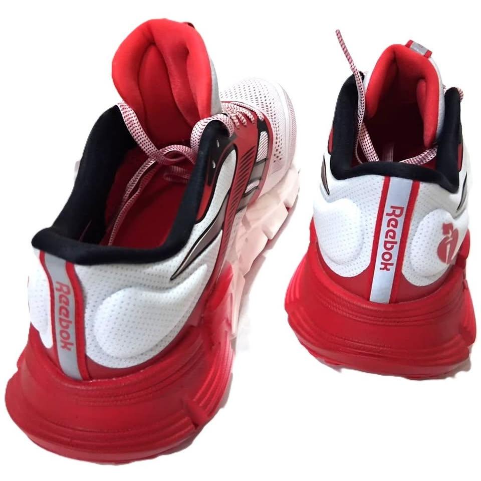 Reebok FloatZig 2 Running Course – Tenis Running Hombre Blanco/Rojo/Negro