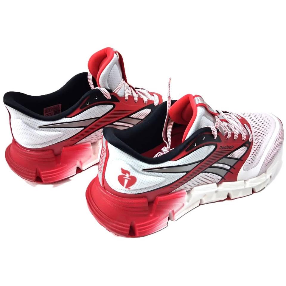 Reebok FloatZig 2 Running Course – Tenis Running Hombre Blanco/Rojo/Negro