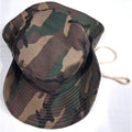 Woodland Camo Boonie Hat – Wide Brim, Snap-Up Sides, Adjustable Chin Cord