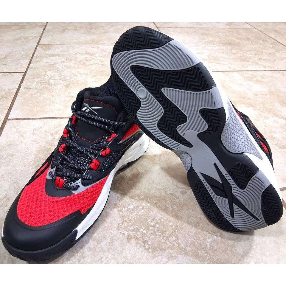 Reebok BB 4000 II – Tenis Basketball Hombre Negro/Rojo/Gris – Talla US 11
