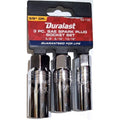 DURALAST Set 3 Dados para Bujías SAE 3/8" Dr. 5/8" 9/16" 13/16" Garantía de por Vida