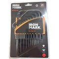 Set 25 Llaves Allen Iron Mark – SAE + Métrico | Acero Construcción | Estuche Plástico Negro/Naranja | Protection + Durable | 1/16"-3/8" y 1.27-10mm