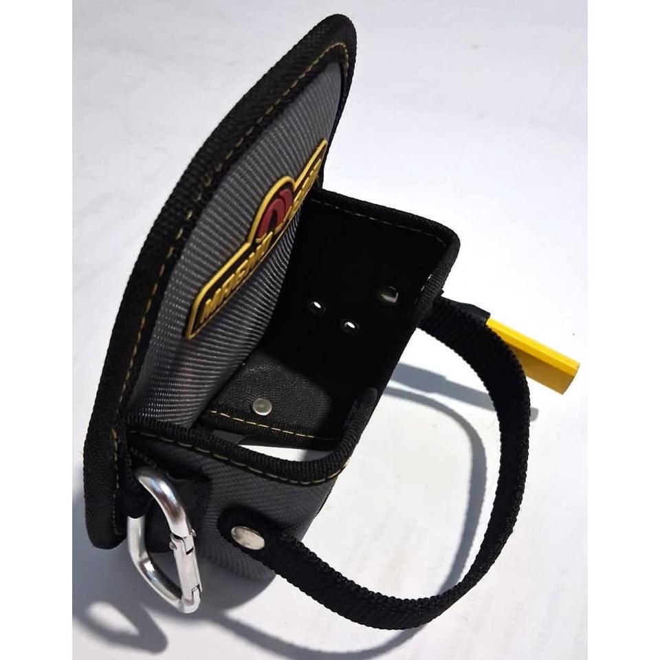 MagnoGrip Quick Snap Tape Measure Holder – Magnetic Pencil Holder & Clip