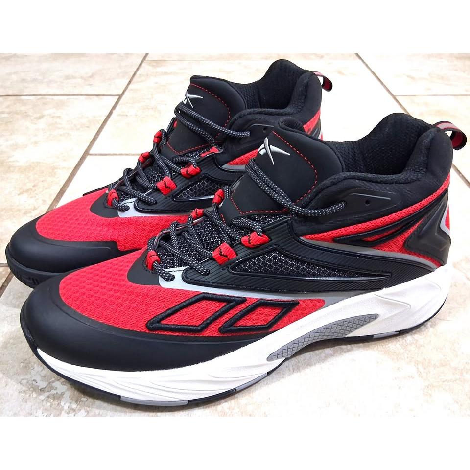 Reebok BB 4000 II – Tenis Basketball Hombre Negro/Rojo/Gris – Talla US 11