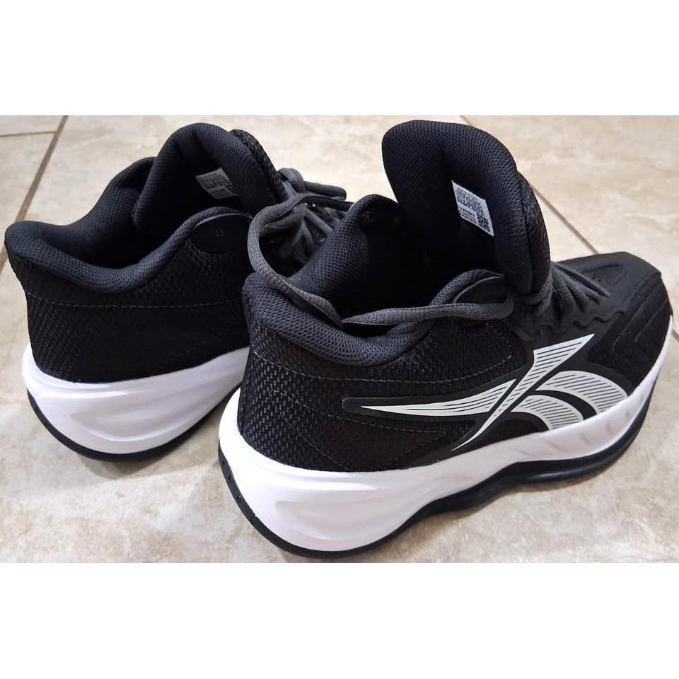 Reebok Press Basketball Kids – Tenis Niños Negro/Blanco – Talla US 6.5