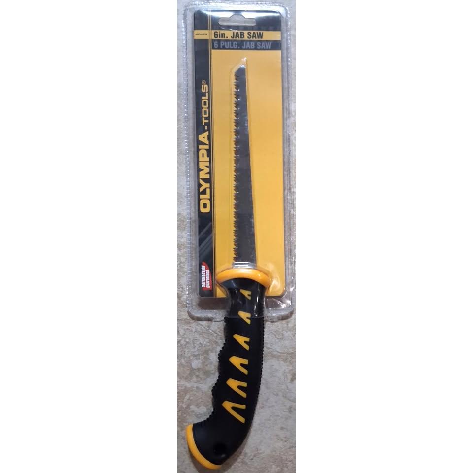 Olympia Tools 6" Jab Saw – Double-Ground Teeth Drywall Saw (400-339-0796)