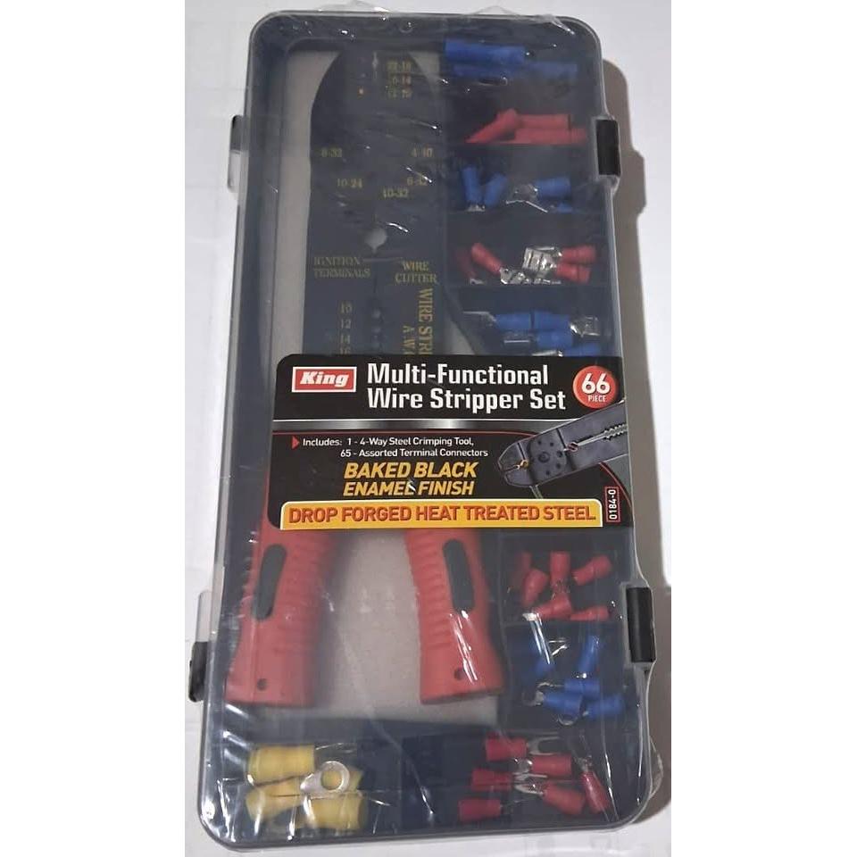 King Multi-Functional Wire Stripper Set – 66 Pieces (0184-0)