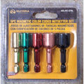 OLYMPIA TOOLS Set 5 Nutsetters Magnéticos SAE Codificación por Colores 1/4" a 1/2"