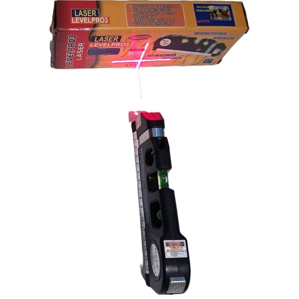 Fixta LevelPro3 Laser Level – 3-in-1 Level, Laser & 8 ft Tape Measure