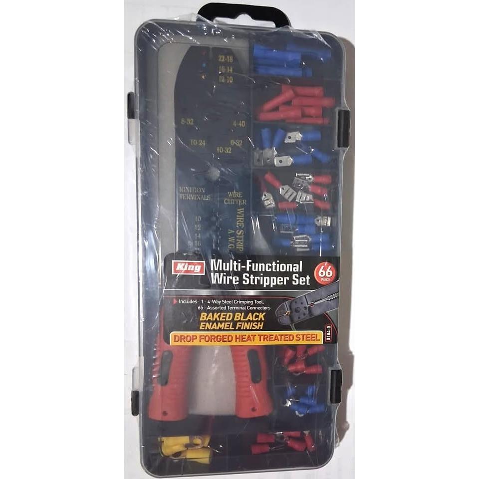 King Multi-Functional Wire Stripper Set – 66 Pieces (0184-0)