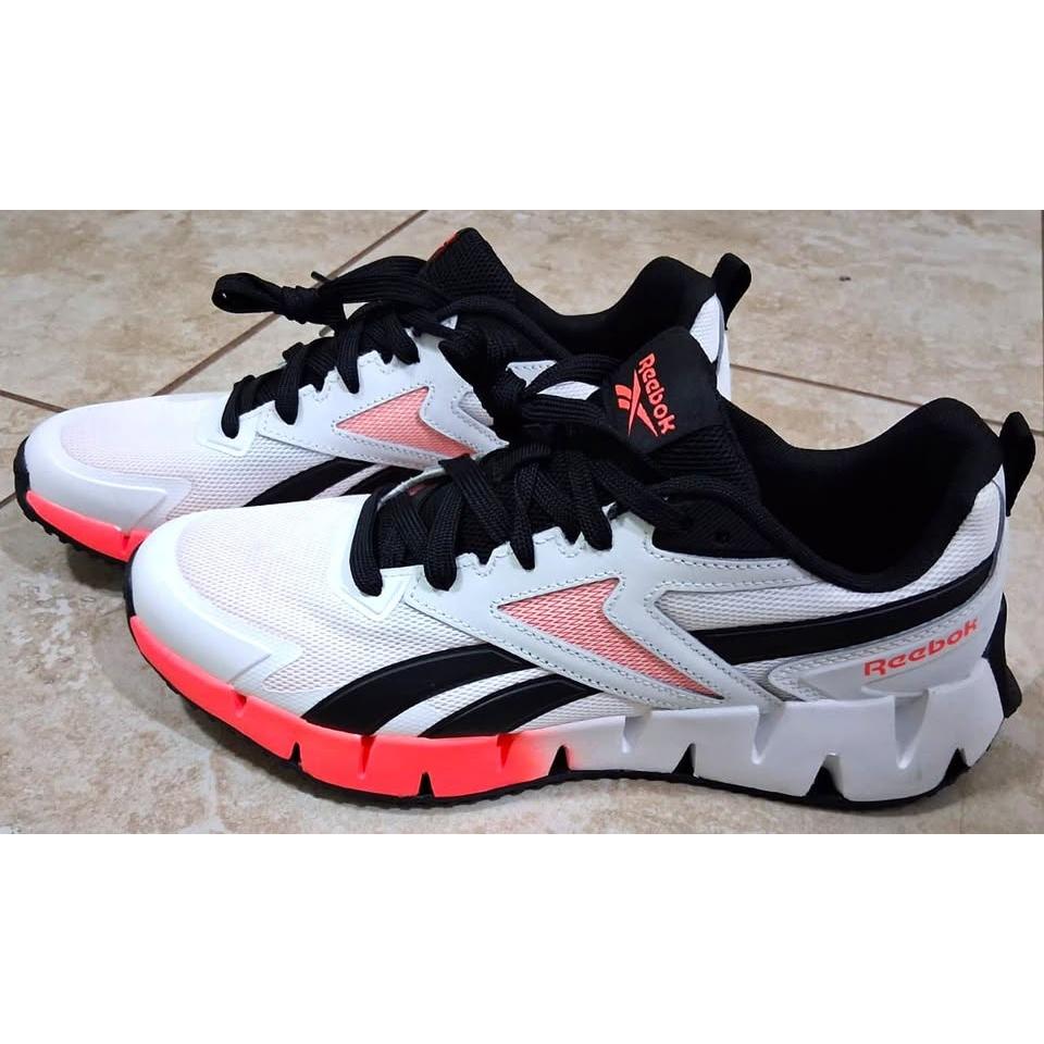 Reebok Zig Dynamica – Tenis Deportivo Hombre Blanco/Negro/Coral – Talla US 11