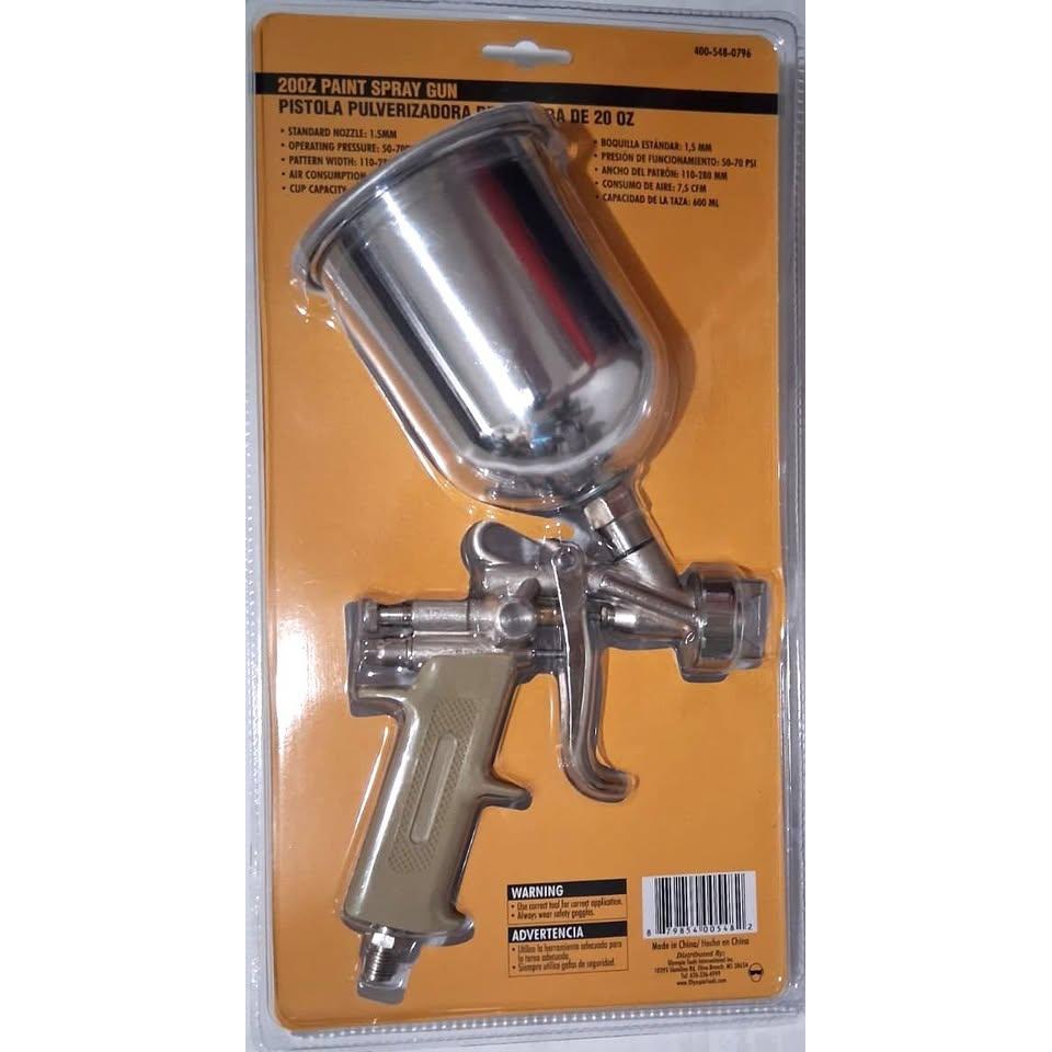 Olympia Tools 20oz Gravity Feed Paint Spray Gun (400-548-0796)