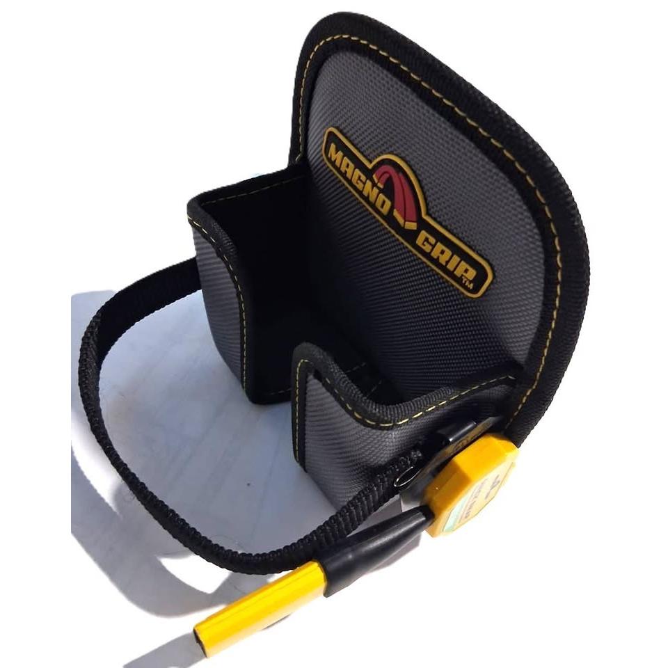 MagnoGrip Quick Snap Tape Measure Holder – Magnetic Pencil Holder & Clip