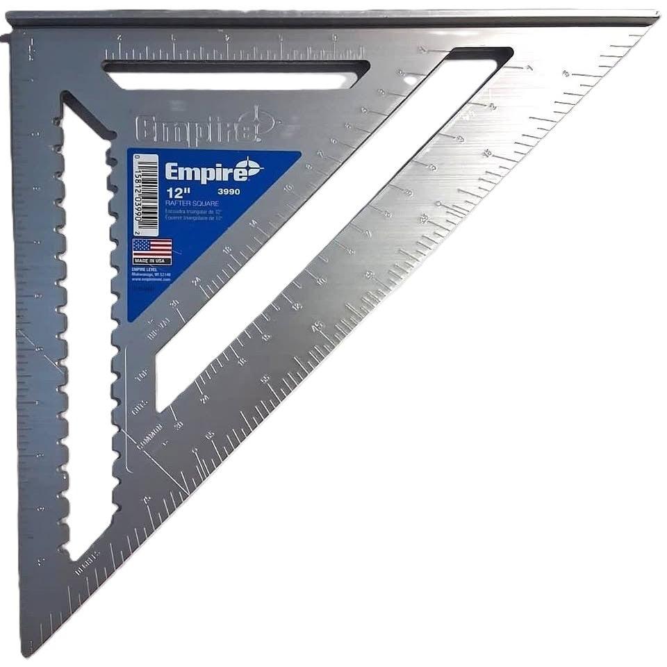 Empire 12" Aluminum Rafter Square – Made in USA (3990)