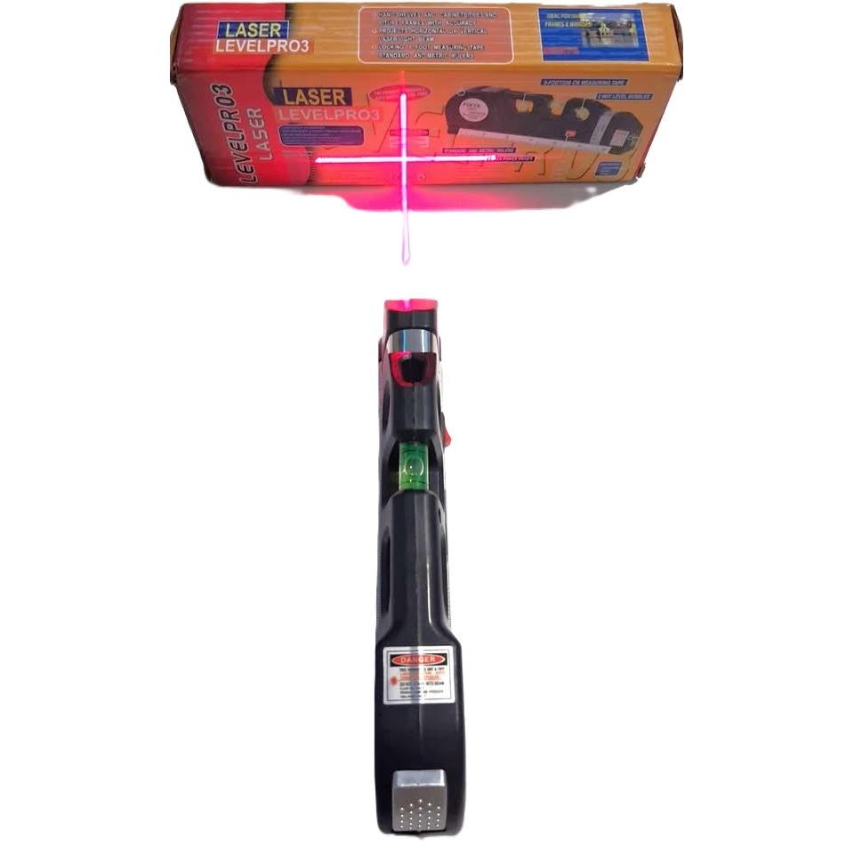 Fixta LevelPro3 Laser Level – 3-in-1 Level, Laser & 8 ft Tape Measure