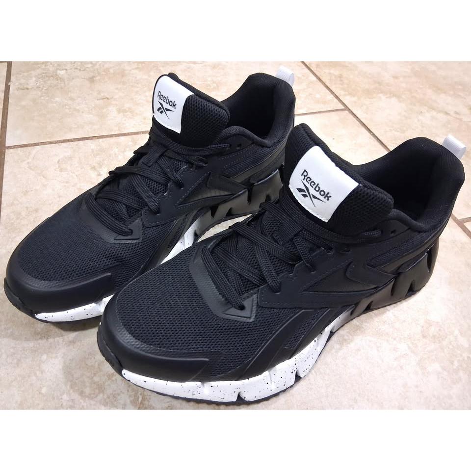 Reebok Zig Dynamica – Tenis Deportivo Hombre Negro/Blanco – Tallas US 10 y 10.5