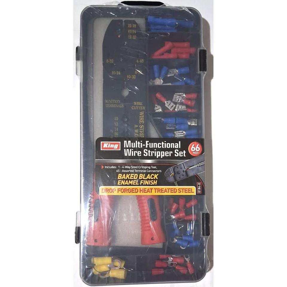 King Multi-Functional Wire Stripper Set – 66 Pieces (0184-0)