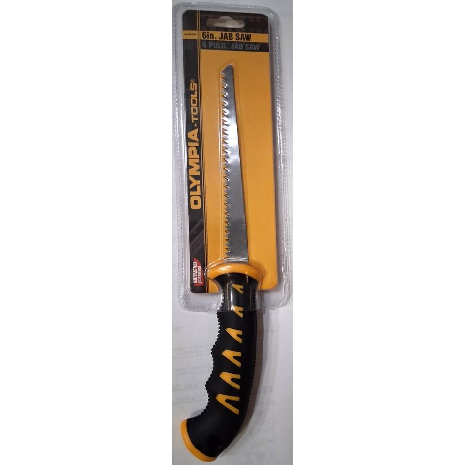Olympia Tools 6" Jab Saw – Double-Ground Teeth Drywall Saw (400-339-0796)