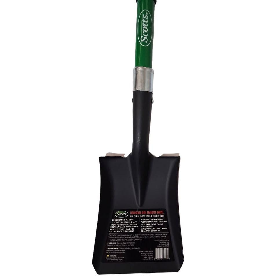 Scotts Fiberglass Mini Transfer Shovel – Ergonomic D-Handle