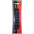 COREBILT Set 8 Dados de Impacto 1/2" Drive Métrico Cr-Mo 6PT Black Phosphate 10mm-22mm