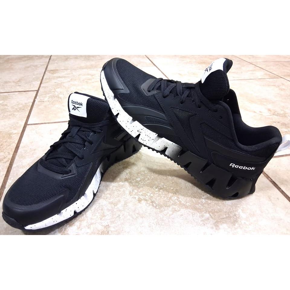 Reebok Zig Dynamica – Tenis Deportivo Hombre Negro/Blanco – Tallas US 10 y 10.5