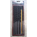 Set 7 Brocas Madera 12" King – Extra Largas Brad Point | 1/8" a 1/2" | Paredes, Pisos y Techos | Paso de Tuberías y Cables