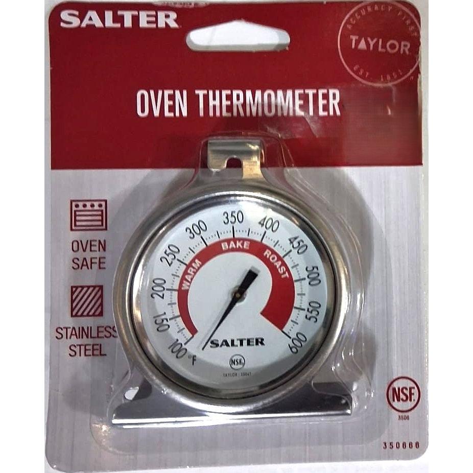 Salter Stainless Steel Oven Thermometer – Oven Safe, NSF (350666)