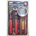 King Magnetic Tool Set 5 Piezas — Pick Up Tools 1.5-15 lbs + Bandeja Magnética 3"
