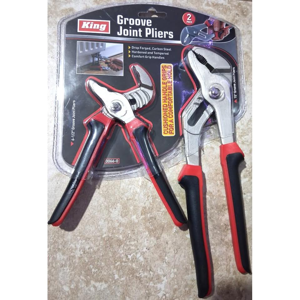 King Groove Joint Pliers Set – 2 Pieces (6-1/2" & 10")