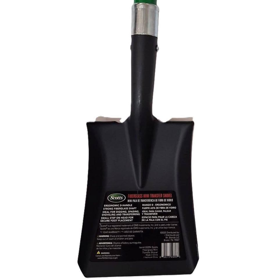Scotts Fiberglass Mini Transfer Shovel – Ergonomic D-Handle
