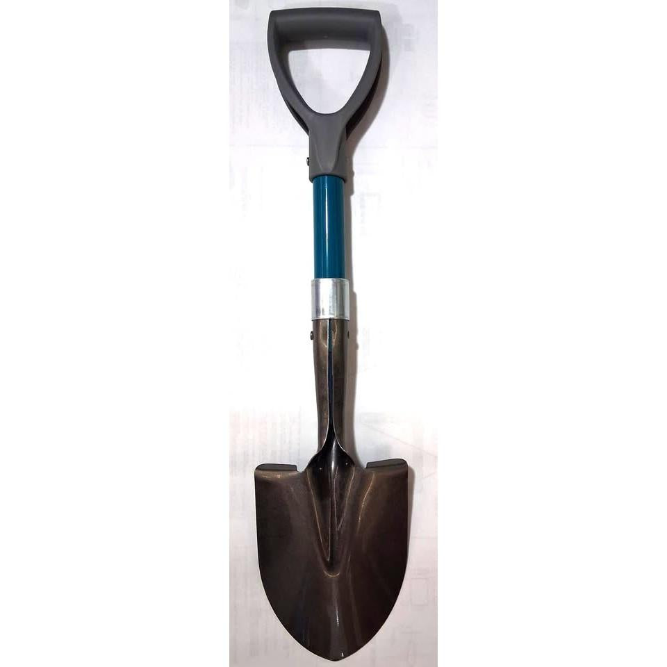 bloom Mini Round Point Shovel – Carbon Steel Blade, Fiberglass D-Handle