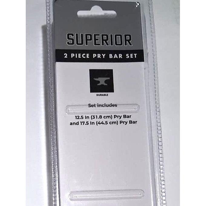 Superior 2-Piece Pry Bar Set – 12.5" & 17.5"