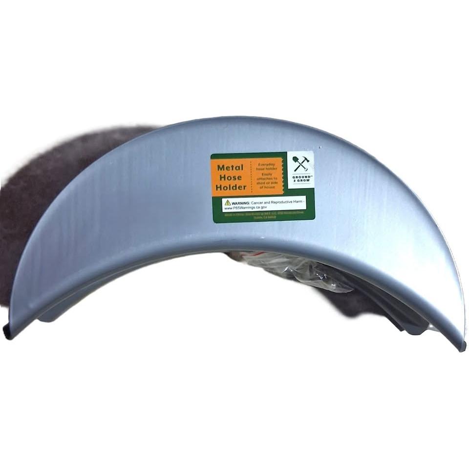 Ground 2 Grow Metal Hose Holder – Wall-Mount Garden Hose Hanger