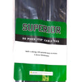 SUPERIOR 50 Piezas Bridas Eléctricas 17.5" XL Self-Locking 120 lb 1.3mm Negro UV Resistant