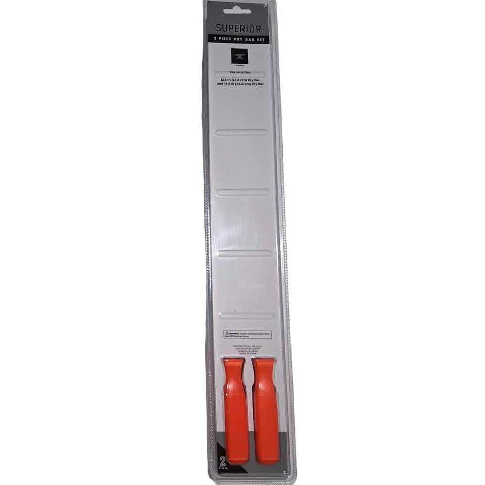 Superior 2-Piece Pry Bar Set – 12.5" & 17.5"