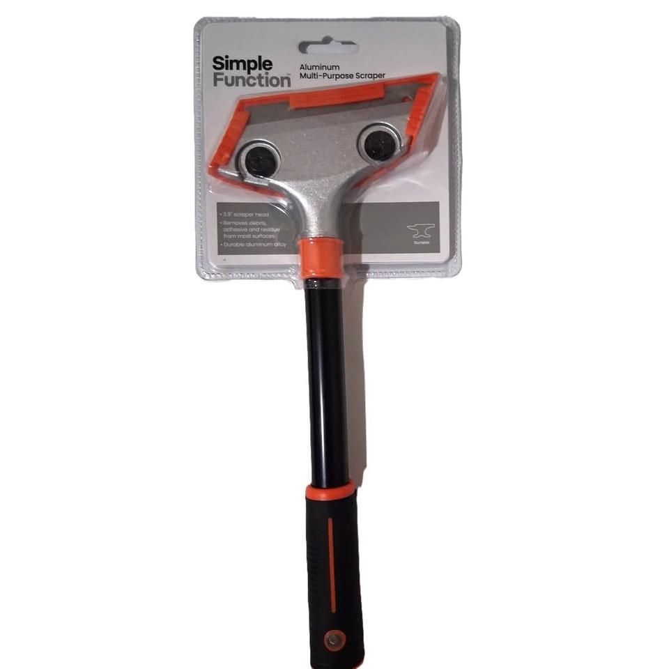 Simple Function Aluminum Multi-Purpose Scraper – 3.9" Head, Long Handle