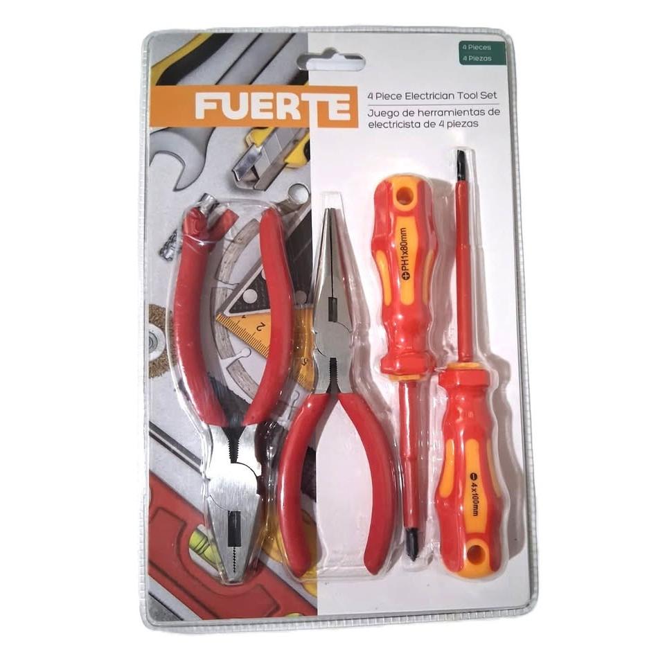 FUERTE Electrician Tool Set – 4 Pieces