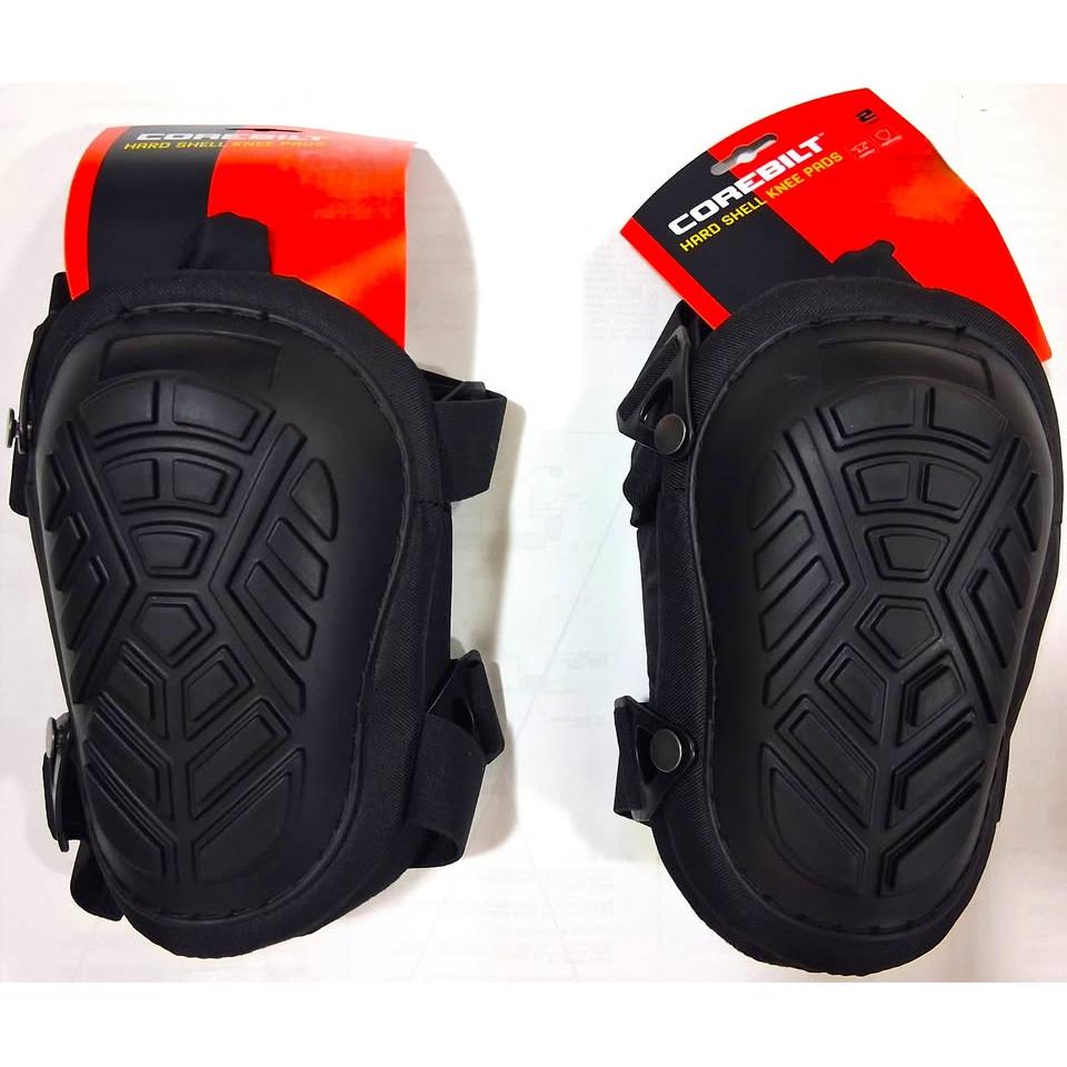 CoreBilt Hard Shell Knee Pads – Gel/Foam, Adjustable Straps (Pair)
