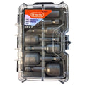 TACTIX Set 7 Nut Drivers Magnéticos Cr-V Métrico 6mm a 13mm Estuche Compacto 418607